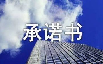 工程责任承诺书参考5篇