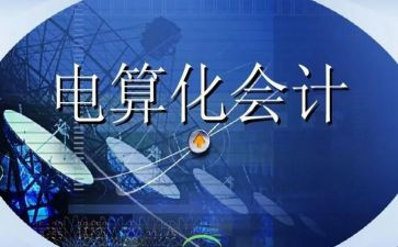 电算化心得体会优秀5篇