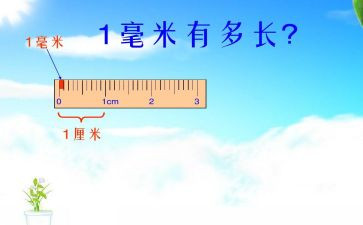 毫米分米的认识教案5篇