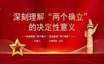 两个确立和两个维护心得体会200字6篇