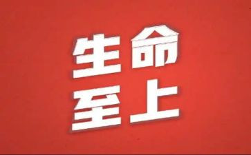 和生命至上的演讲稿5篇